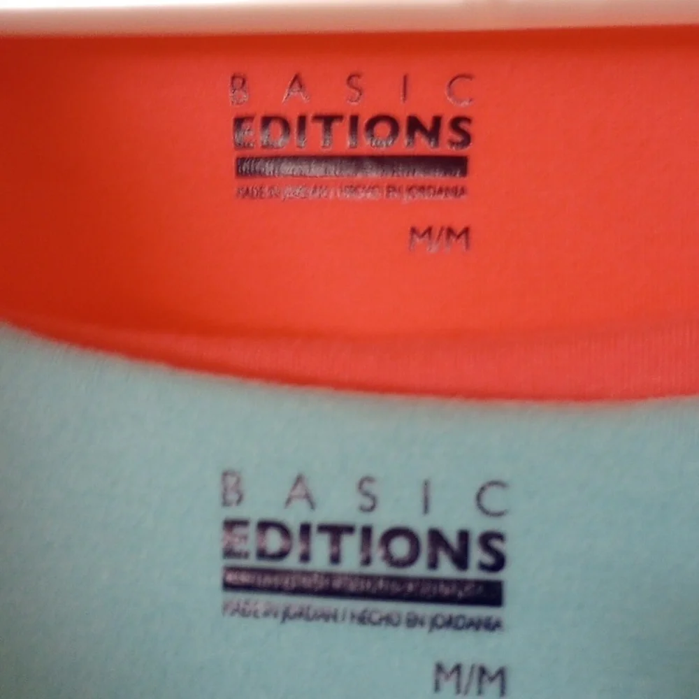 Tank Tops Aqua, Peach Medium - Picture 3 of 7